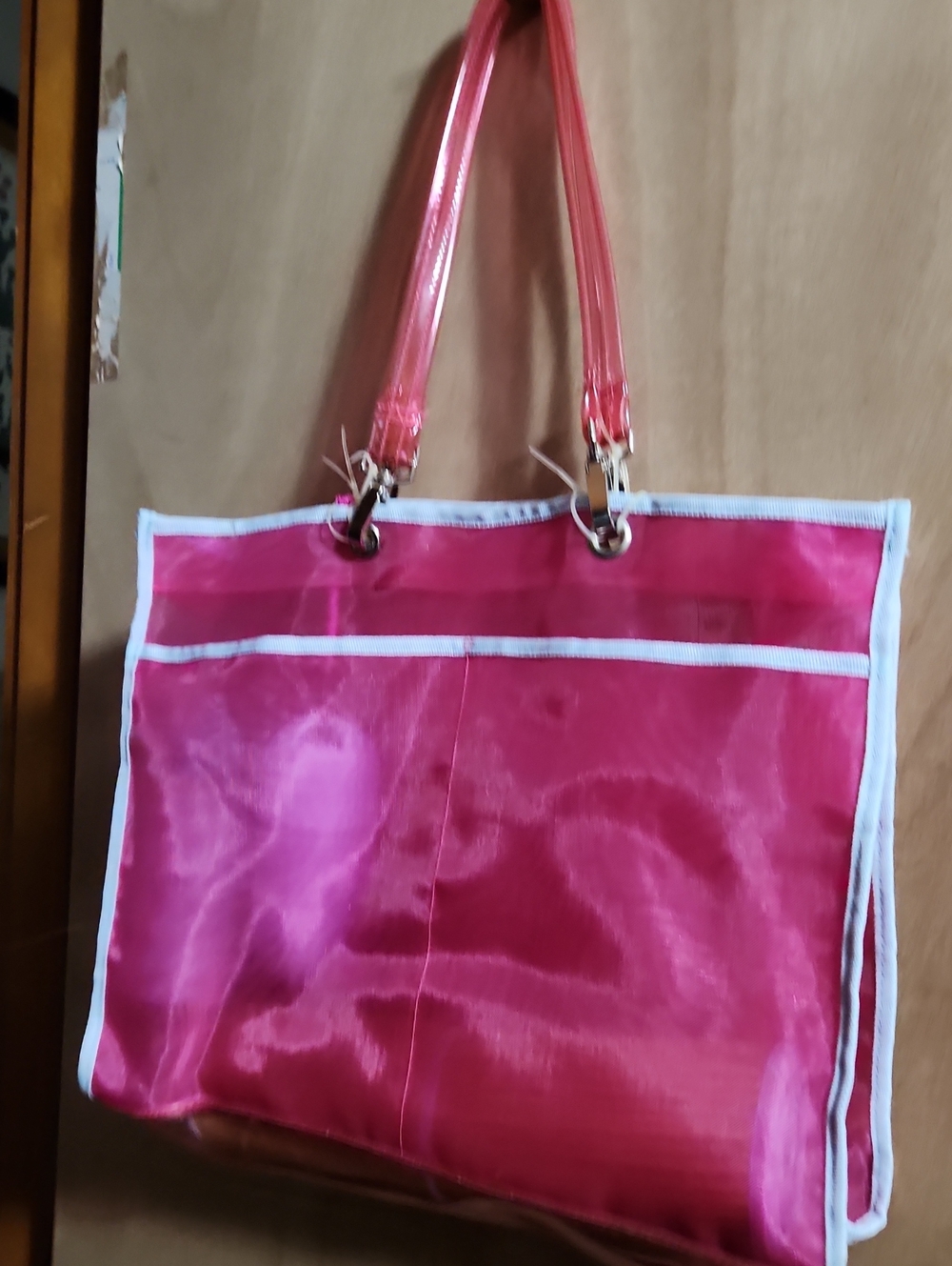 Pink Beach Tote Bag